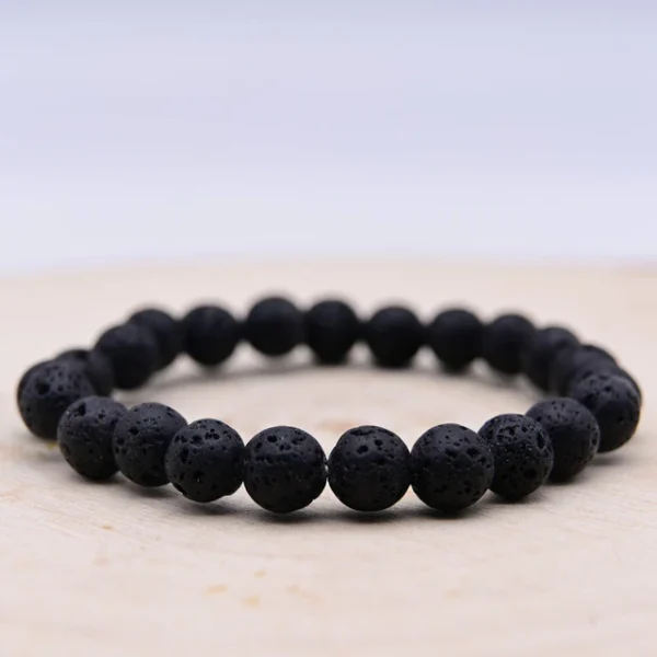 Bracelet Pierre de Lave - Energie Volcanique
