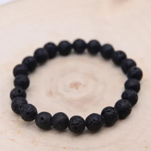 Bracelet Pierre de Lave - Energie Volcanique