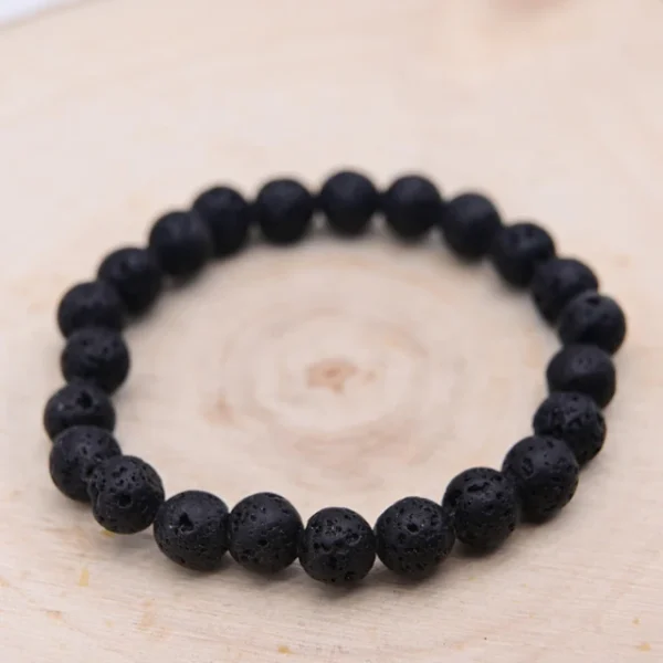 Bracelet Pierre de Lave - Energie Volcanique
