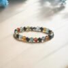 Bracelet garçon Concentration et Créativité - idéal pour les étudiants , Perles: fluorine, pyrite et Coraline