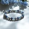 Bracelet Garçon – Calme & Apaisement - Pierres naturelles : Howlite, Lapis-lazuli & Aigue-marine