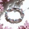 Bracelet Fille – Calme & Apaisement  - Pierres naturelles : Howlite, Quartz Rose & Améthyste