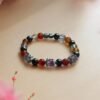 Bracelet fille Concentration et Créativité - idéal pour les étudiantes , Perles : fluorine, pyrite et Coraline